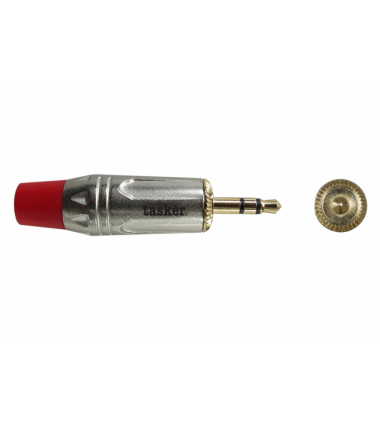 Mini Jack Male 3,5 Stereo - Gold plated contacts